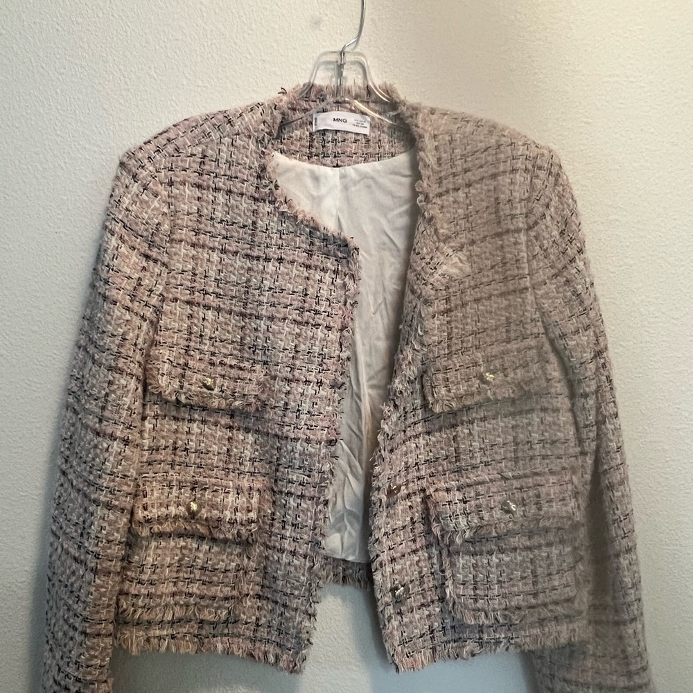 Mango Tweed blazer NWOT